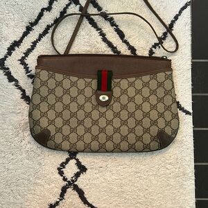 Gucci Ophelia Brown Clutch/Crossbody Bag